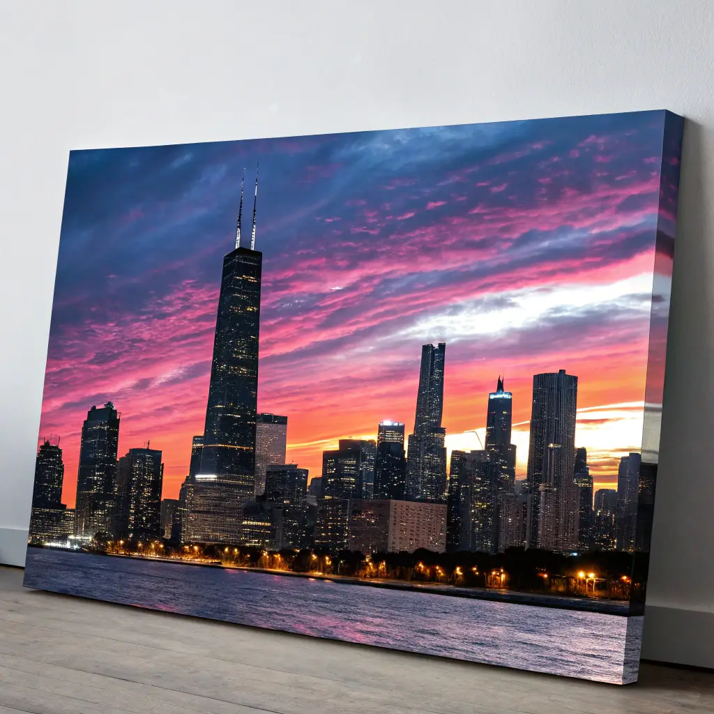 Cityscape Graffiti Poster